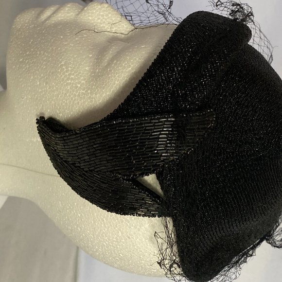 Styled By Coralie Vintage Ladies Dress Hat Black - Picture 2 of 7